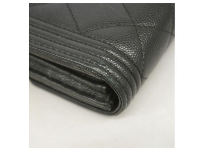 Portafoglio lungo Chanel Boy in nero - vista 5