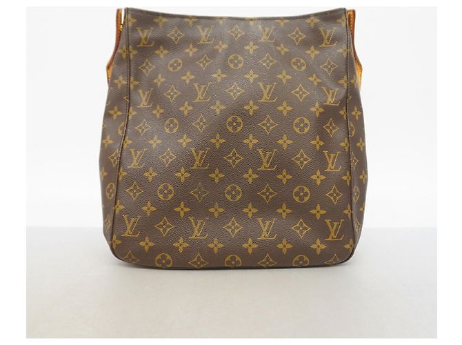 Bolsa de Ombro Louis Vuitton Monogram Looping GM Marrom - vista 12