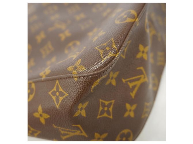 Bolsa de Ombro Louis Vuitton Monogram Looping GM Marrom - vista 6