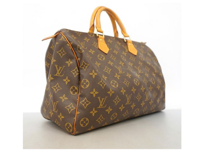 Bolso Louis Vuitton Monogram Speedy 35 Castaño - vista 2