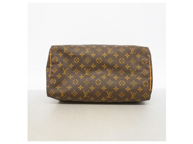 Bolso Louis Vuitton Monogram Speedy 35 Castaño - vista 3