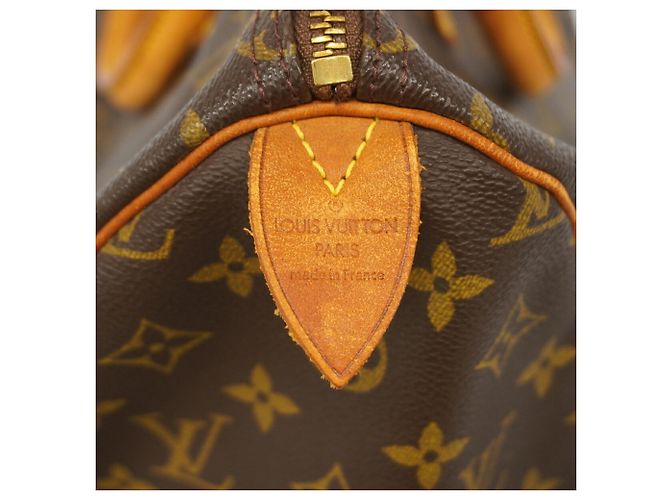 Bolso Louis Vuitton Monogram Speedy 35 Castaño - vista 5