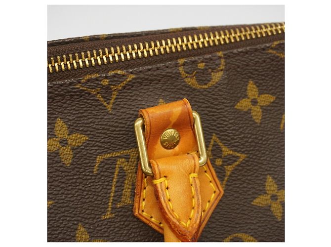 Bolso Louis Vuitton Monogram Speedy 35 Castaño - vista 9