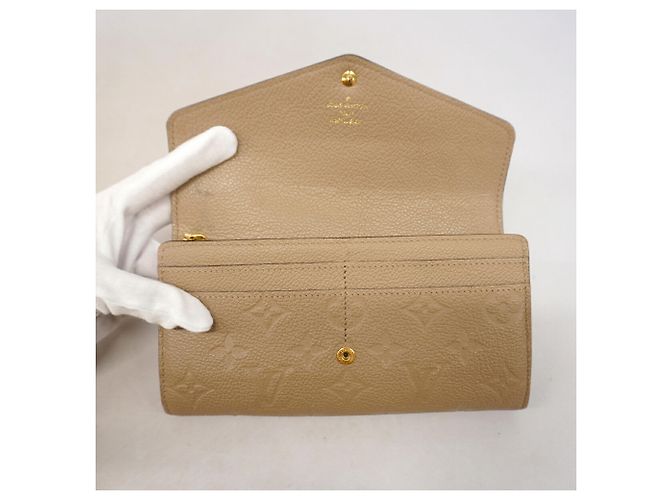 Louis Vuitton Monogram Empreinte Portefeuille Sarah Long Wallet Grau - Ansicht 8