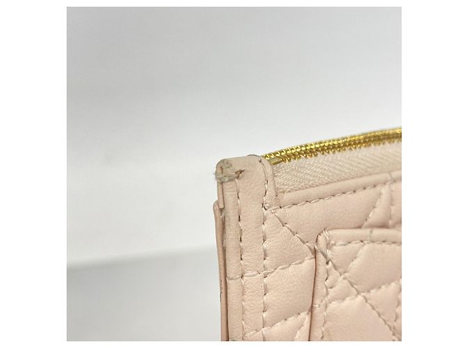 Monedero de piel rosa Christian Dior - vista 5