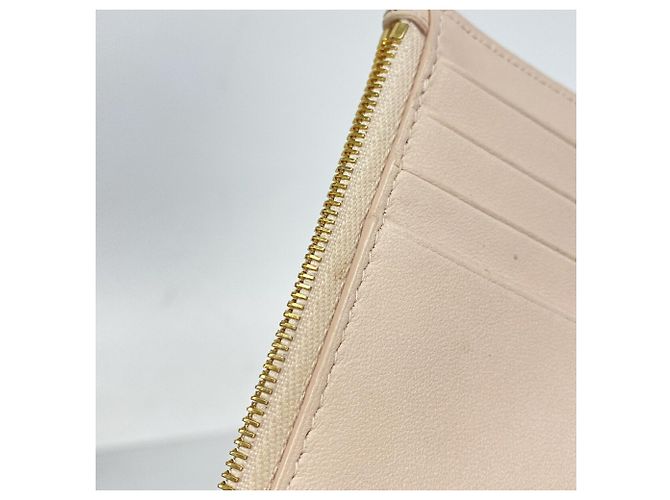 Monedero de piel rosa Christian Dior - vista 6
