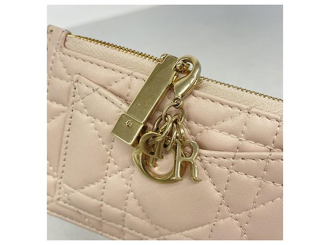 Monedero de piel rosa Christian Dior - vista 7