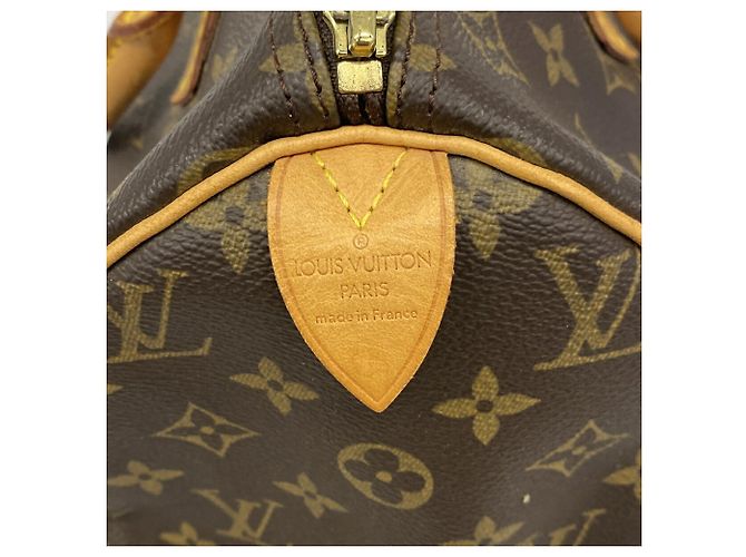 Bolso Louis Vuitton Monogram Speedy 30 Castaño - vista 5
