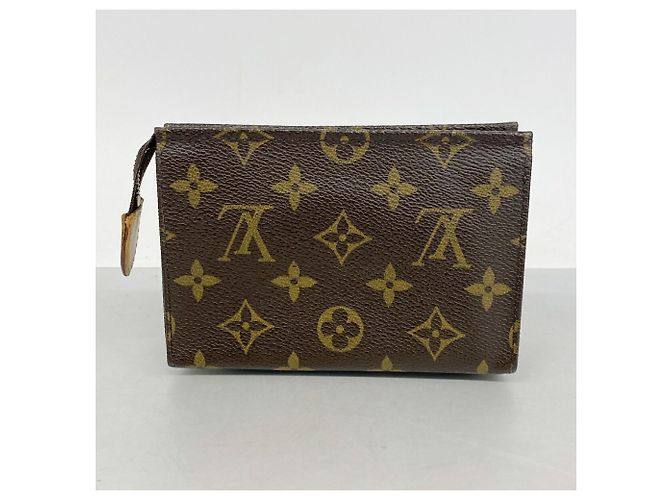 Louis Vuitton Monogram Pochette Toilette 15 Castaño - vista 8