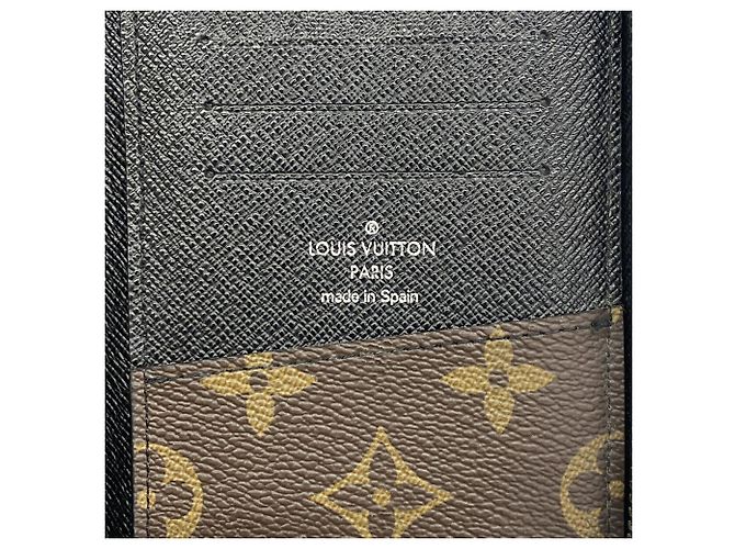 Portafoglio Zippy Louis Vuitton Monogram Macassar Marrone Nero - vista 4