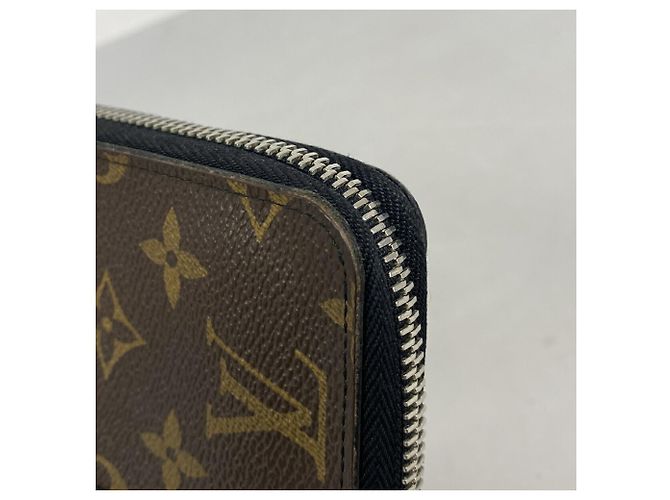Portafoglio Zippy Louis Vuitton Monogram Macassar Marrone Nero - vista 6