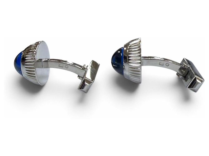 Abotoaduras Cartier em espinélio azul Prata - vista 3