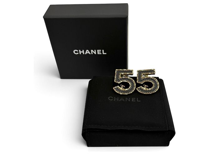 Orecchini Chanel B23S Coco Mark 5 Motif Nero D'oro - vista 2