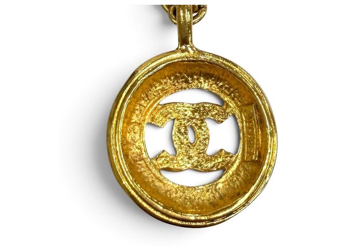 Collana con pendente dorato Vintage Coco Mark di CHANEL D'oro - vista 3