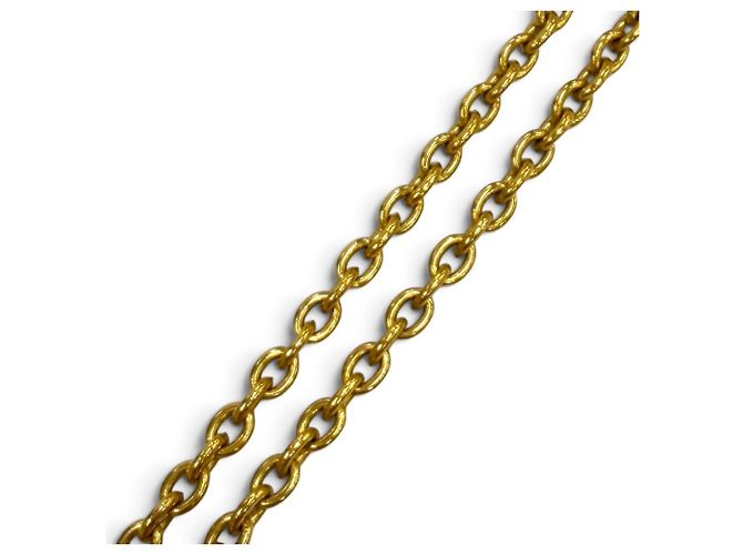 Collana con pendente dorato Vintage Coco Mark di CHANEL D'oro - vista 5
