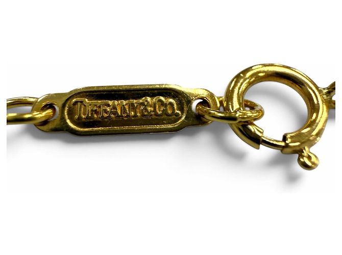 Autre Marque Collana Tiffany & Co. in oro giallo con motivo a cuore in diamanti D'oro - vista 8