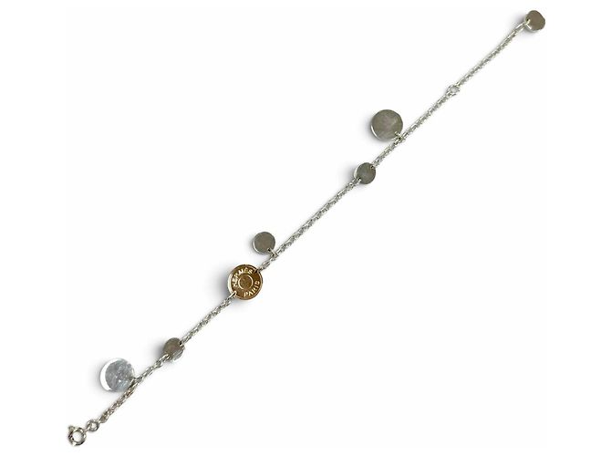 Hermès Bracciale Charm HERMES Ex-Libris Argento D'oro - vista 4