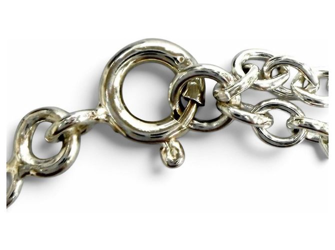 Hermès Bracciale Charm HERMES Ex-Libris Argento D'oro - vista 5