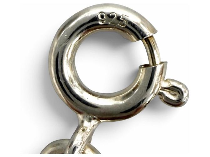 Hermès Bracciale Charm HERMES Ex-Libris Argento D'oro - vista 8