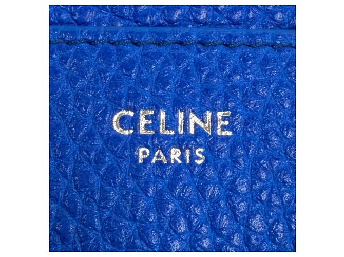 Céline Celine Blue Leather Card Case - view 6