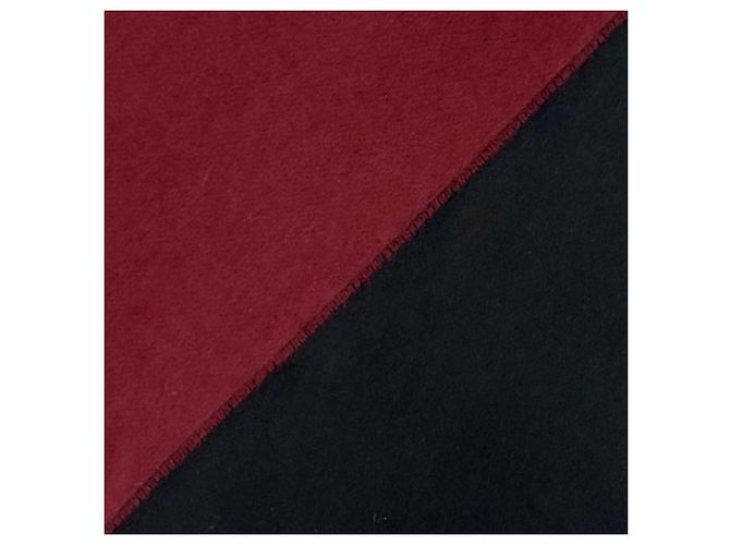 Hermès Estola de cashmere Hermes Preto Bordeaux - vista 4