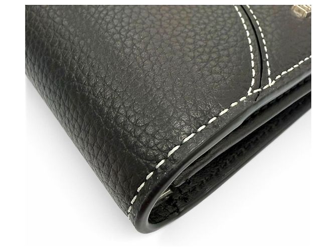Christian Dior Dior Homme Saddle Leather Long Wallet Black - view 5
