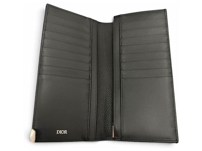 Christian Dior Dior Homme Saddle Leather Long Wallet Black - view 6