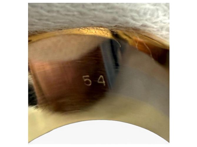Cartier 750 Diamant Double C Dreifarbiger Ring Golden - Ansicht 6