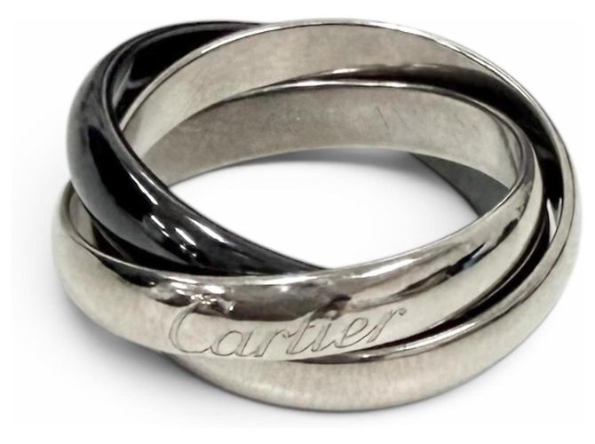 Cartier 750 Trinity Triple Ceramic Band Ring Golden - Ansicht 2