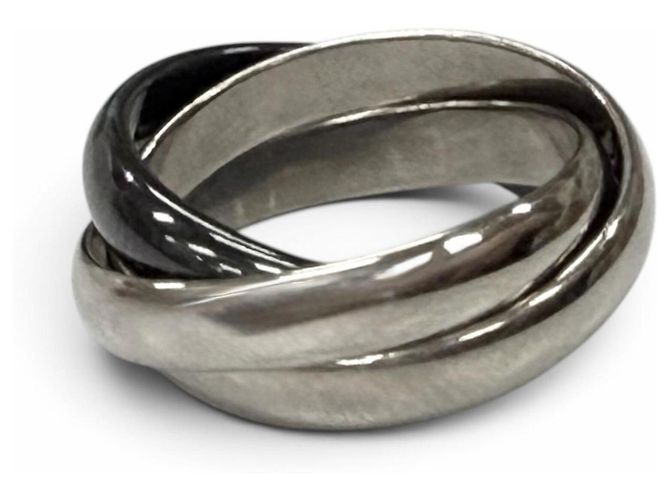 Cartier 750 Trinity Triple Ceramic Band Ring Golden - Ansicht 4