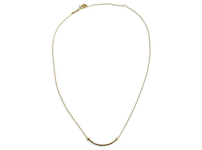 Autre Marque Collana con pendente T Smile Small in oro giallo 18K Tiffany & Co. D'oro - vista 3