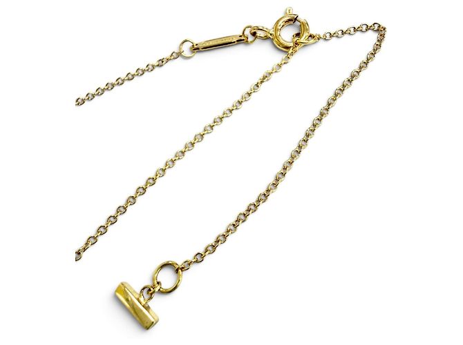 Autre Marque Collana con pendente T Smile Small in oro giallo 18K Tiffany & Co. D'oro - vista 5