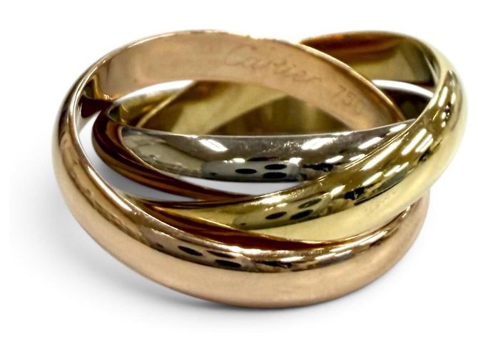 Anillo Cartier Trinity - Modelo Classic 750 Dorado - vista 2