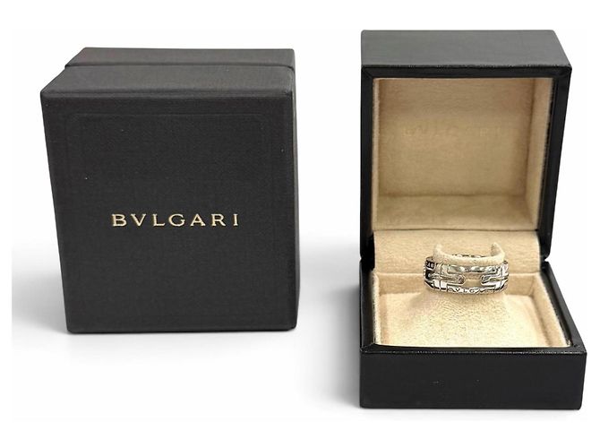 Bulgari Anillo BVLGARI AU750 Parentesi Openwork Dorado - vista 2