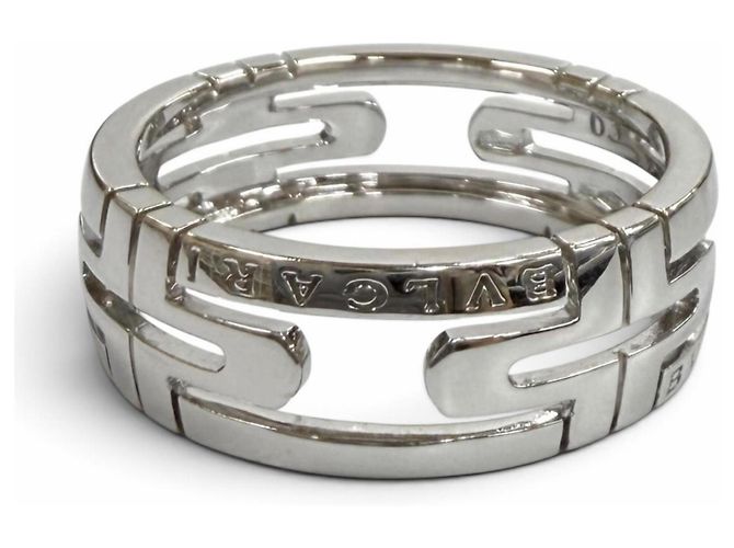 Bulgari Anillo BVLGARI AU750 Parentesi Openwork Dorado - vista 3