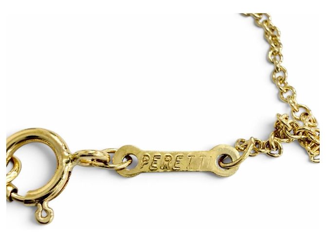 Autre Marque Collar Mini Pave Teardrop Tiffany Elsa Peretti Dorado - vista 9
