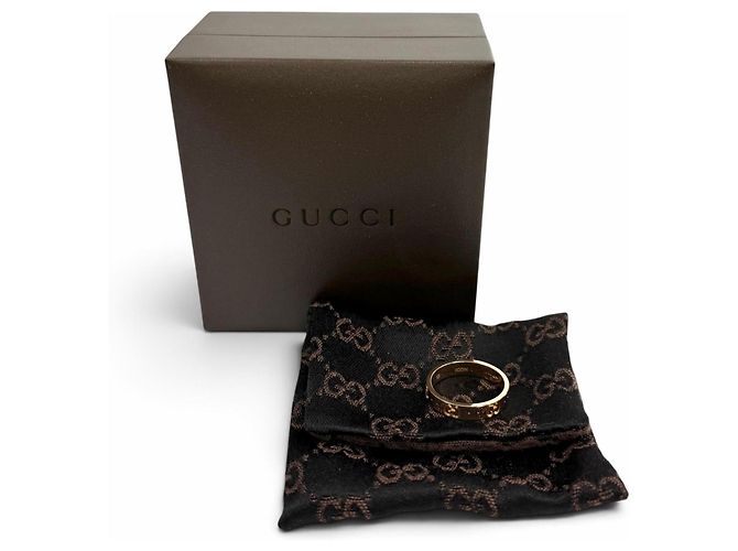 Anillo Icon Band Gucci 660070 Dorado - vista 2