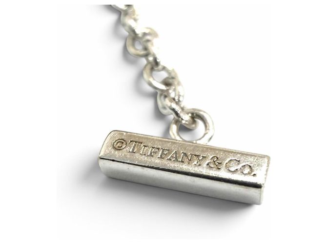 Autre Marque Bracelet chaîne Tiffany AU750 T Smile en or blanc Doré - vue 6