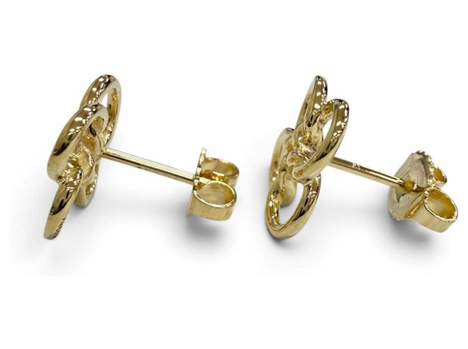Autre Marque Pendientes de botón Tiffany Quadrofolio en oro amarillo Dorado - vista 4
