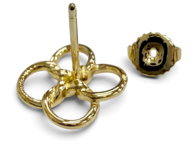 Autre Marque Pendientes de botón Tiffany Quadrofolio en oro amarillo Dorado - vista 5