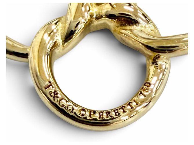Autre Marque Pendientes de botón Tiffany Quadrofolio en oro amarillo Dorado - vista 6
