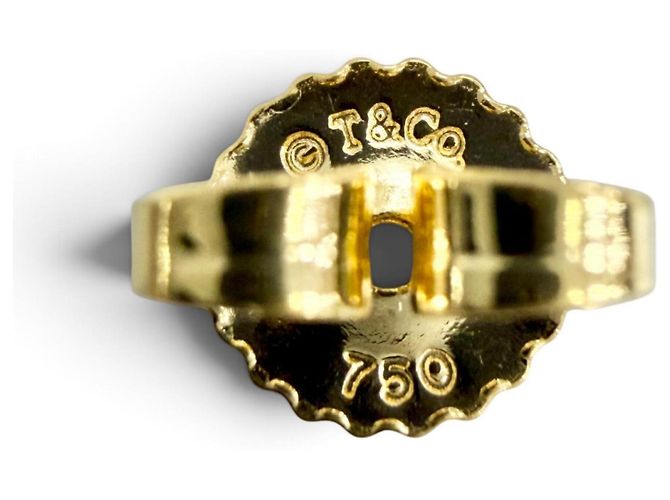 Autre Marque Pendientes de botón Tiffany Quadrofolio en oro amarillo Dorado - vista 7