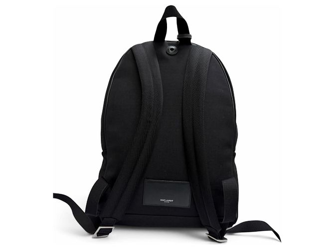 Autre Marque Zaino Yves Saint Laurent in tela e pelle nera Nero - vista 5
