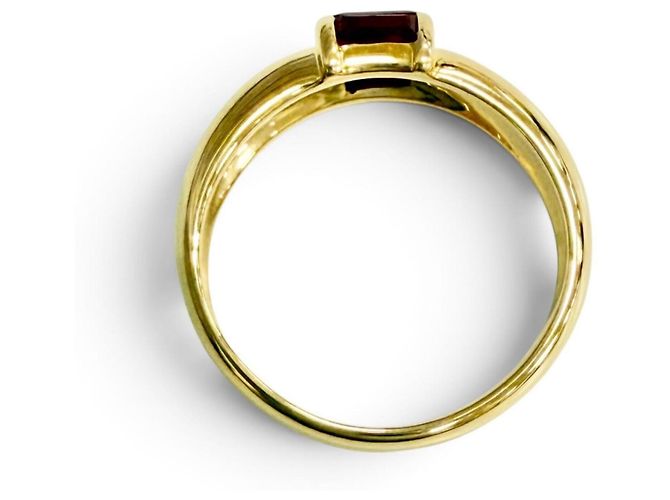 Autre Marque Anello Tiffany Vintage Stacking in Rubino D'oro - vista 6