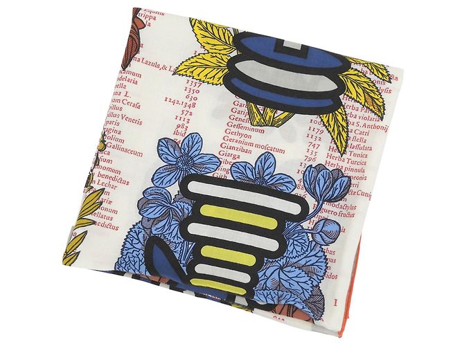 Hermès Hermes Foulard Carre Geant 140 Botanica Grafica Multicolore - vista 5