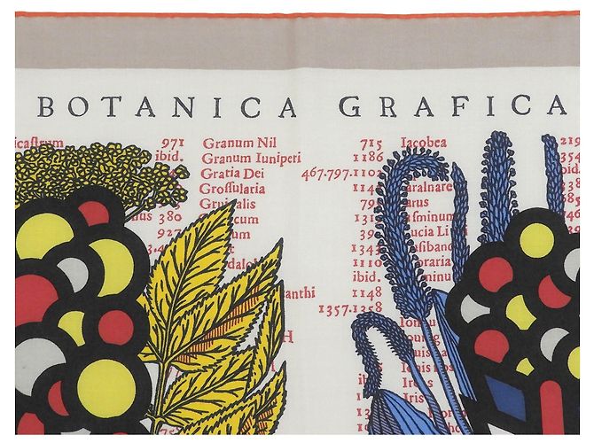 Hermès Hermes Foulard Carre Geant 140 Botanica Grafica Multicolore - vista 6