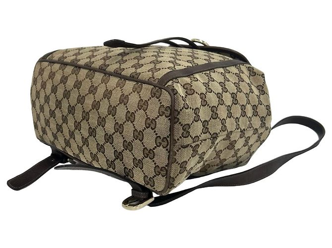 Gucci Abbey GG Canvas Leather Backpack Brown - view 8