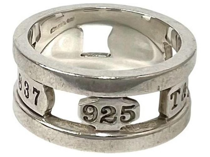 Autre Marque Anello Tiffany Vintage Element Band Argento - vista 4