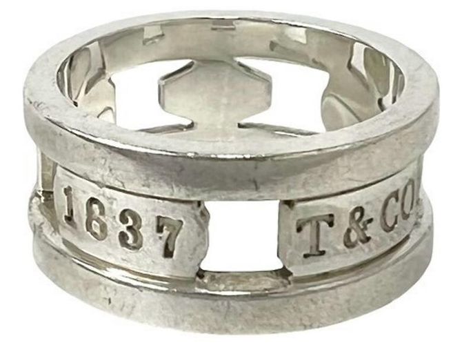 Autre Marque Anello Tiffany Vintage Element Band Argento - vista 5