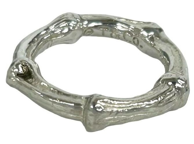 Autre Marque Anello Tiffany Vintage Bamboo Argento - vista 5